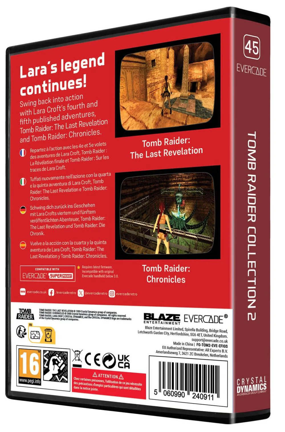 Blaze Evercade Tomb Raider Collection 2 - Image 2