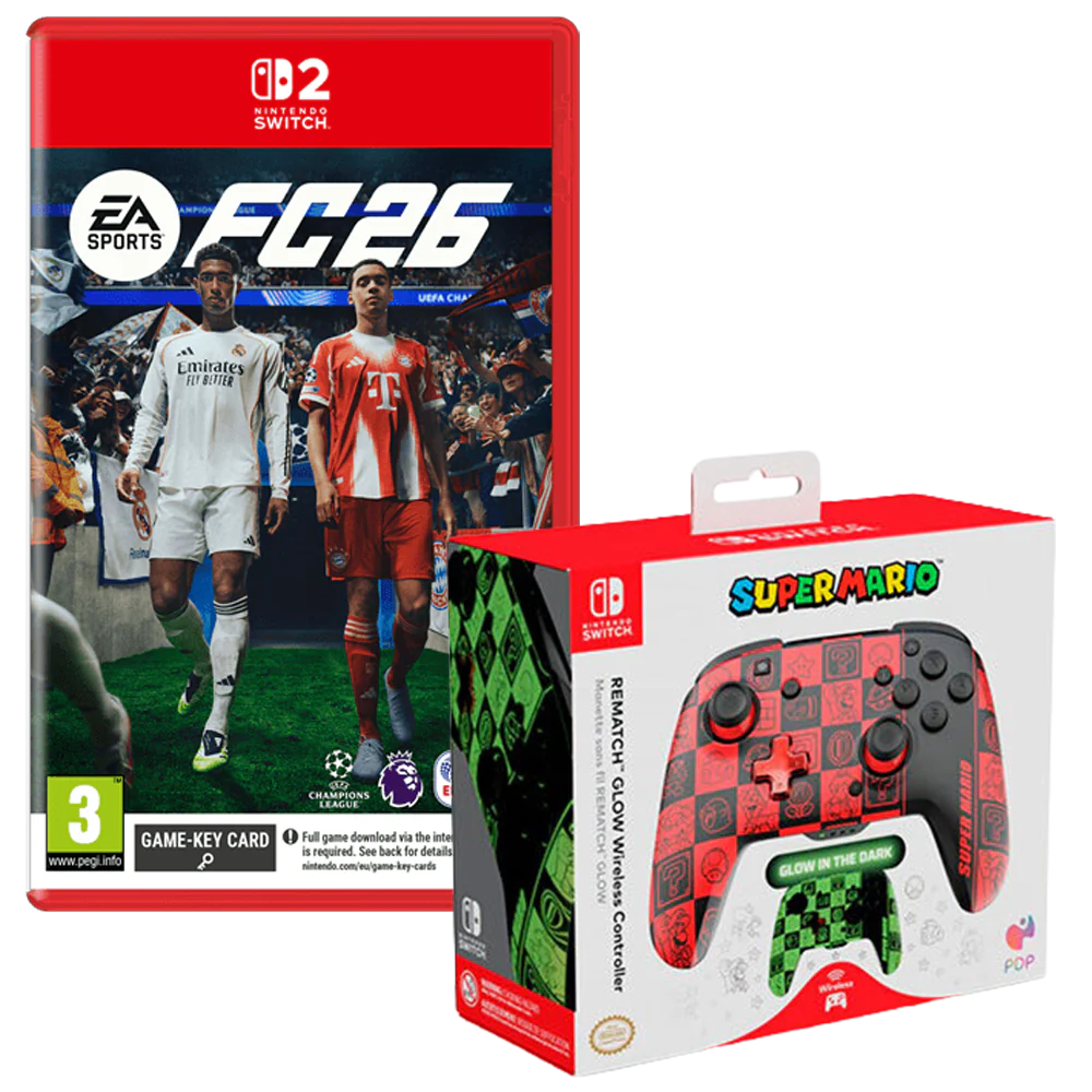 EA Sports FC 26 with PDP Wireless Deluxe Controller GLOW Super Icons (Switch 2)
