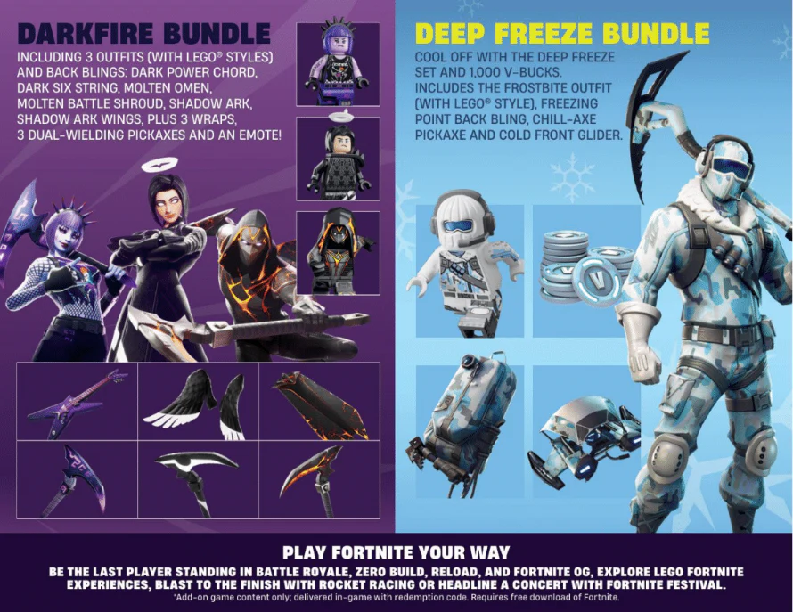 Fortnite – Darkfire & Ice Bundle [Code in a Box]  (Xbox Series X) - Image 2
