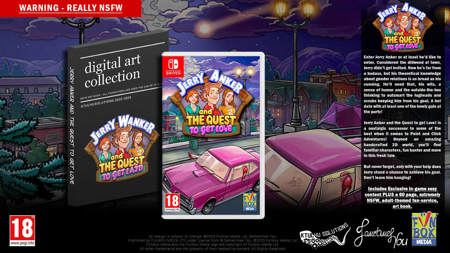 Jerry Anker and the Quest to get Love (Includes Adult-Themed Art Book) (Switch) - Image 2