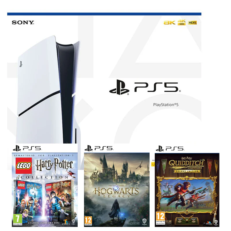 PlayStation 5 Console Slim with LEGO Harry Potter Collection, Hogwarts Legacy & Quidditch Champ(PS5)