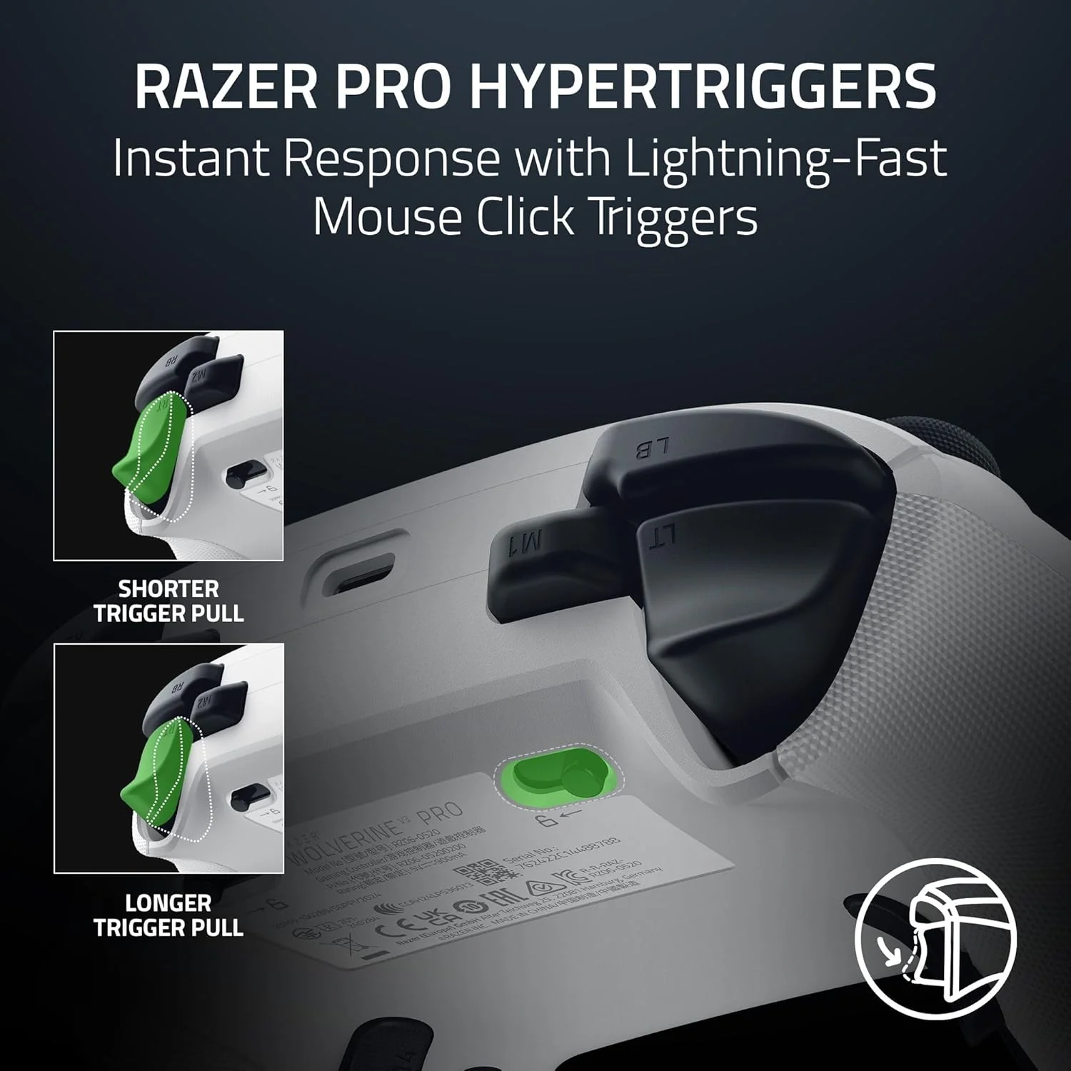 Razer Wolverine V3 Pro for Xbox X|S & PC - White - Image 4