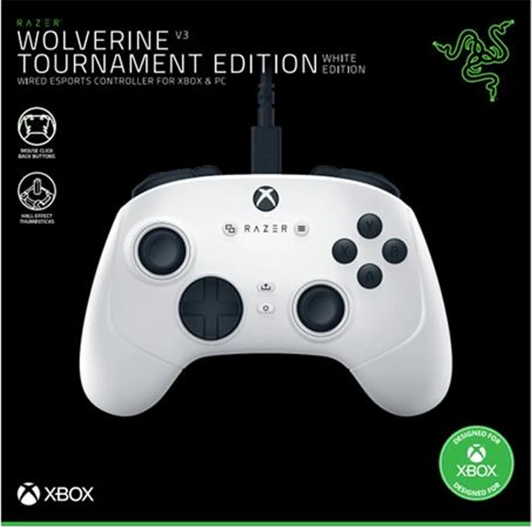 Razer Wolverine V3 Tournament Ed. for Xbox X|S & PC - White - Image 2