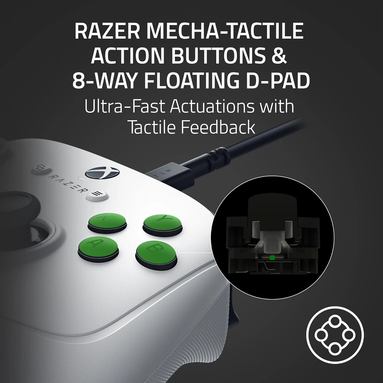 Razer Wolverine V3 Tournament Ed. for Xbox X|S & PC - White - Image 5