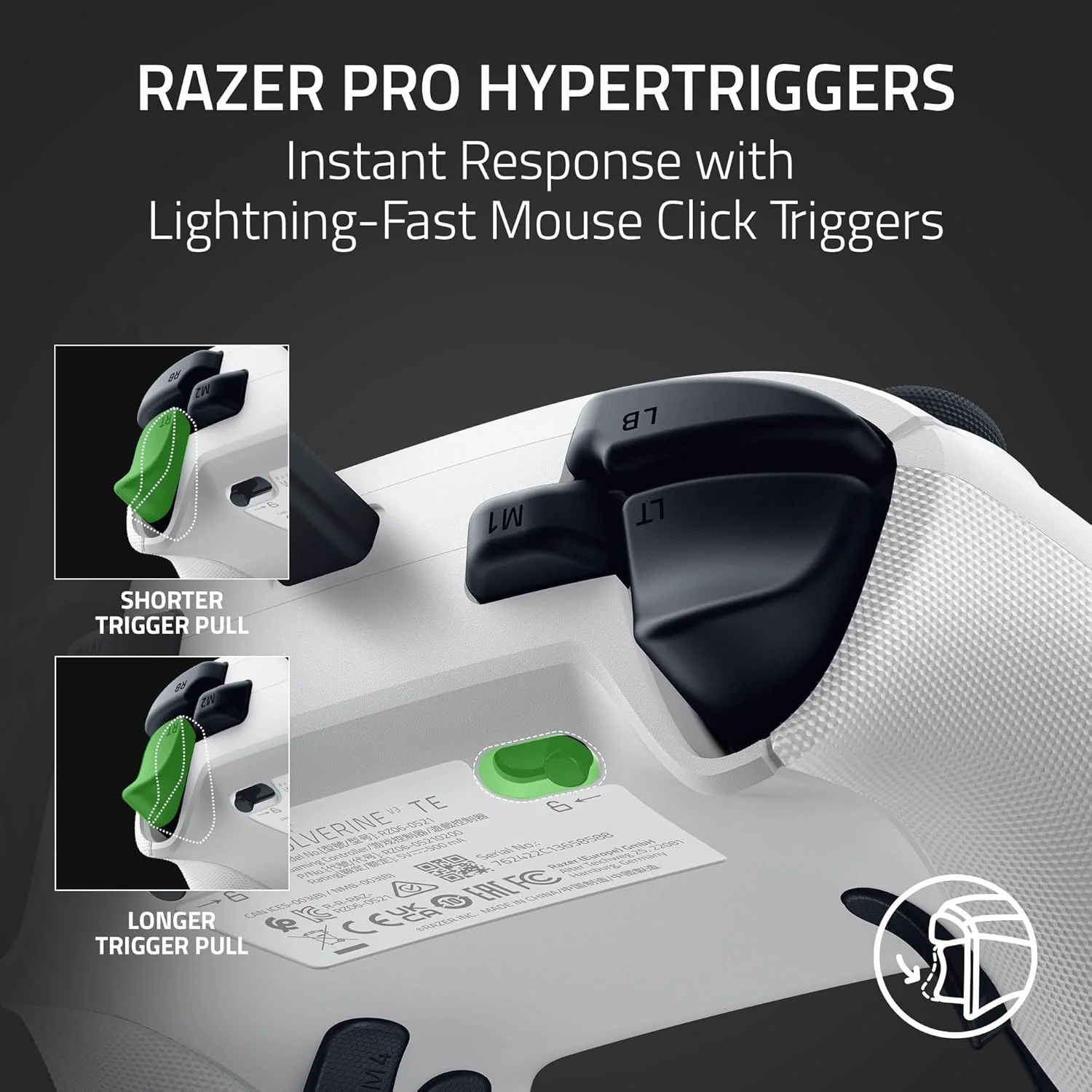 Razer Wolverine V3 Tournament Ed. for Xbox X|S & PC - White - Image 8